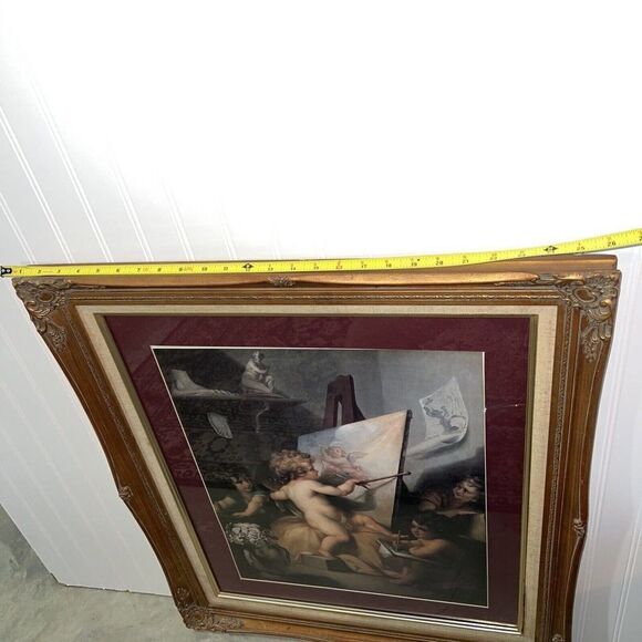 Print by Angelica Kauffmann Framed With Glass Front 30” X 25.5” - Picture 6 of 8